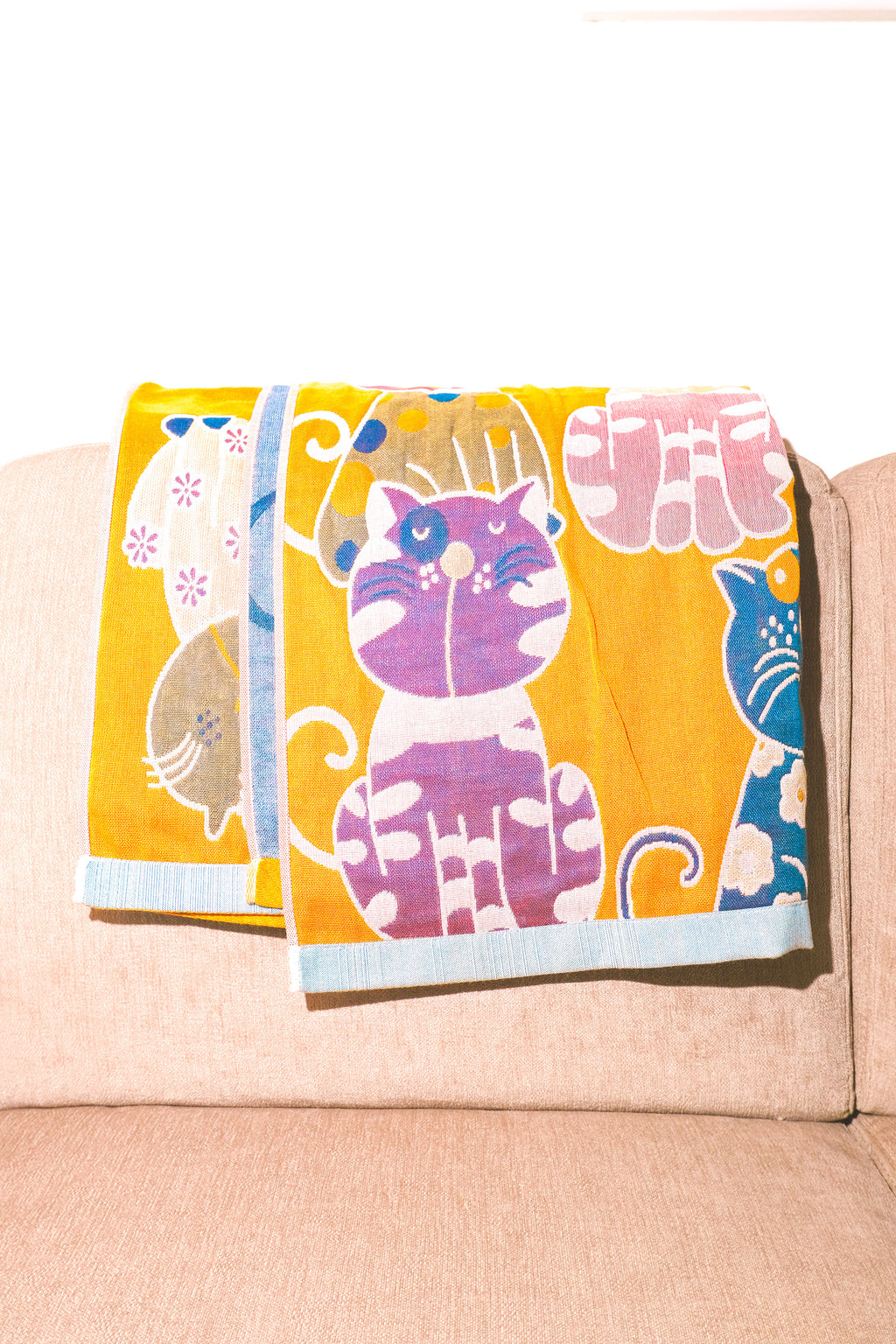 Bliss Heaven Muslin Bath Towel Manga Kitten