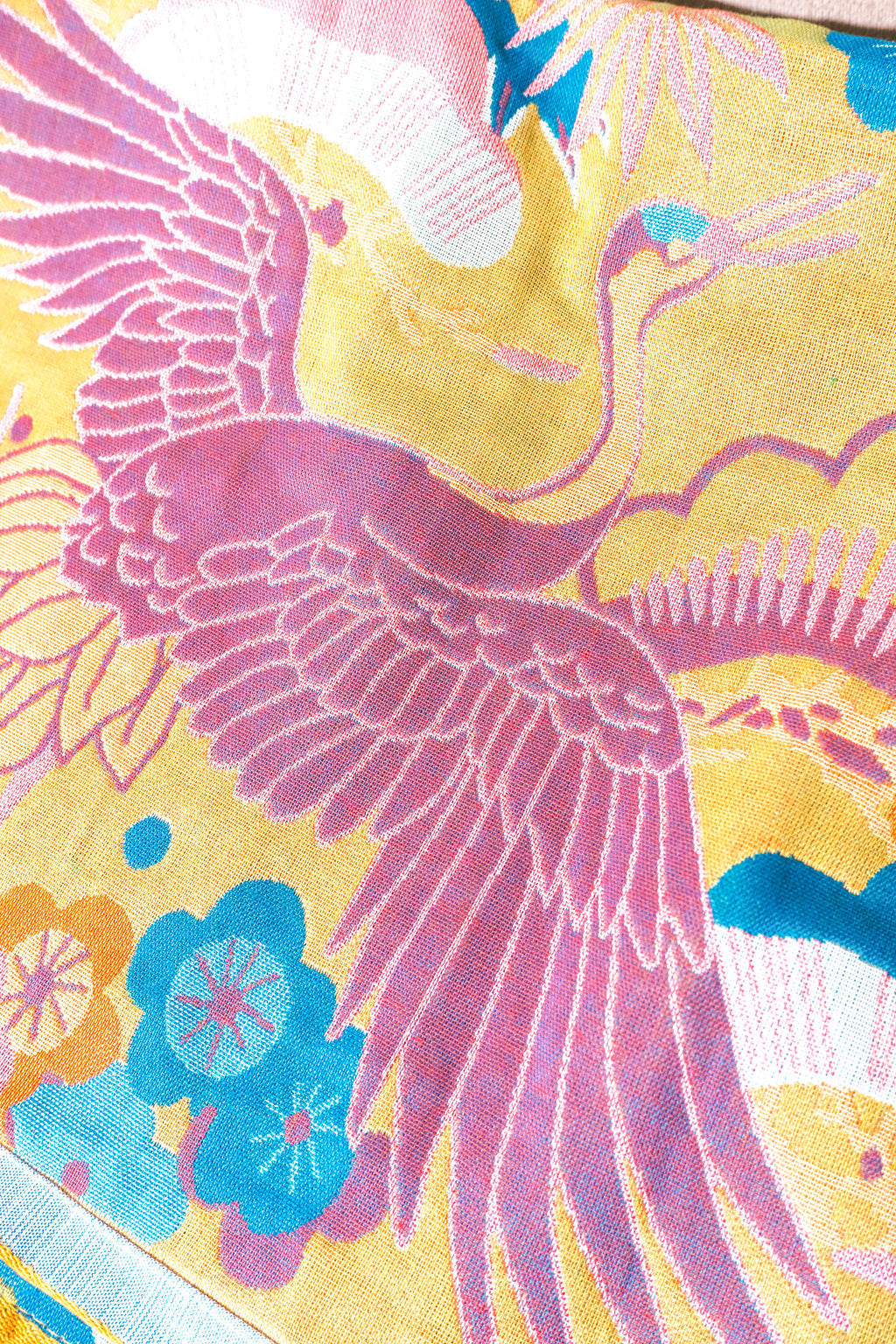 Bliss Heaven Muslin Bath Towel Crane Song