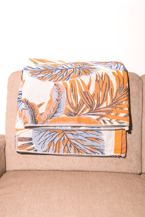 Bliss Heaven Muslin Bath Sheet Autumn Palm