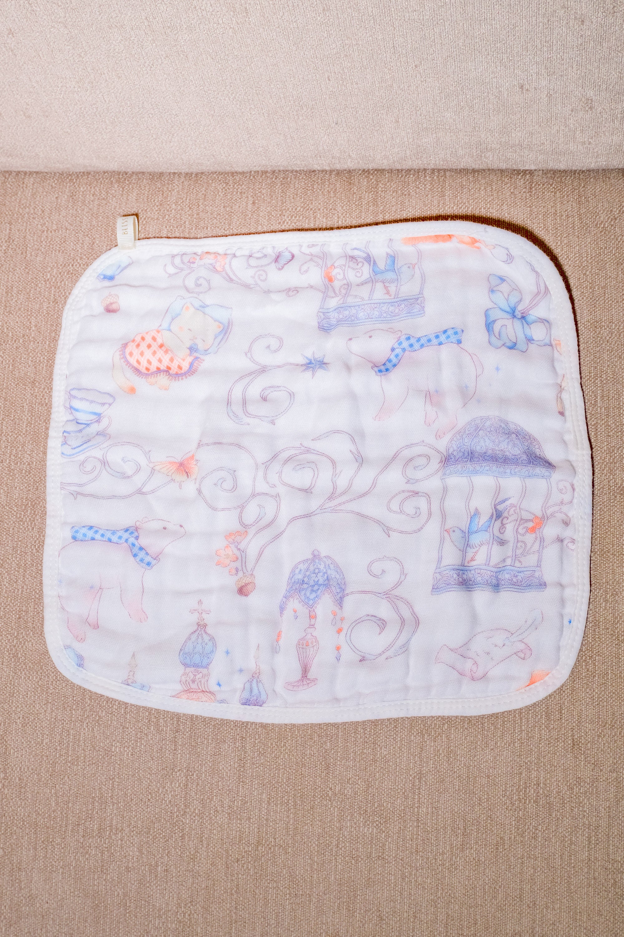 Bliss Cloud Muslin Hand Towel Dream Forest