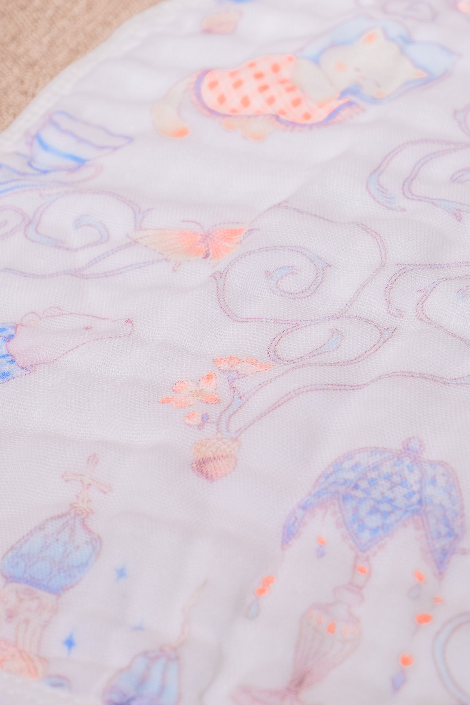 Bliss Cloud Muslin Hand Towel Dream Forest