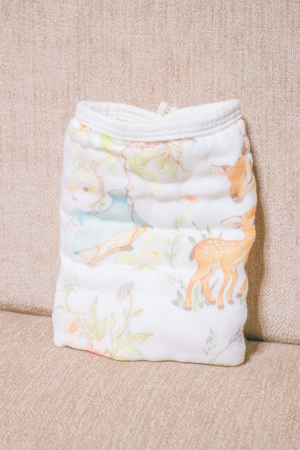 Bliss Cloud Muslin Hand Towel Forest Deer