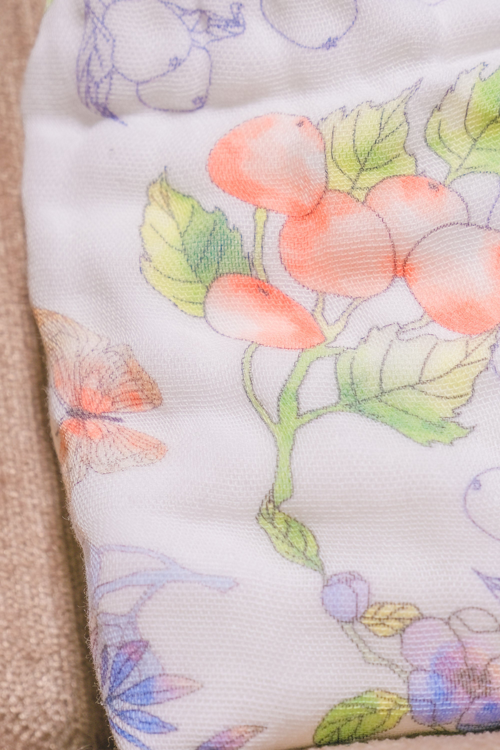 Bliss Cloud Muslin Hand Towel Wild Berries