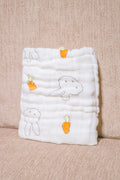 Bliss Nest Muslin Hand Towel Carrot Bunny