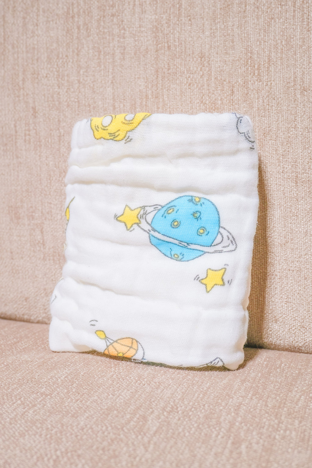 Bliss Nest Muslin Hand Towel Little Astronaut