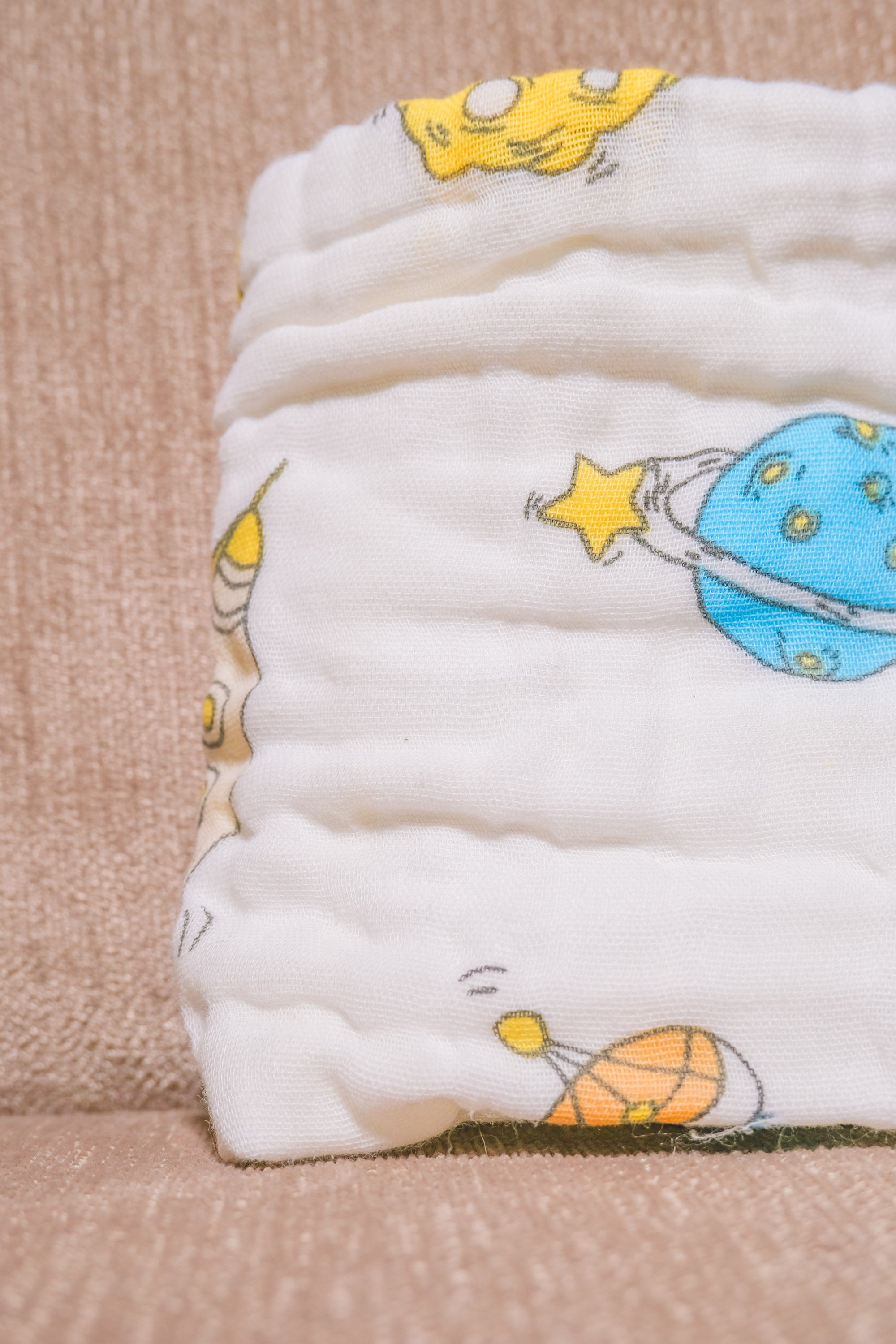 Bliss Nest Muslin Hand Towel Little Astronaut