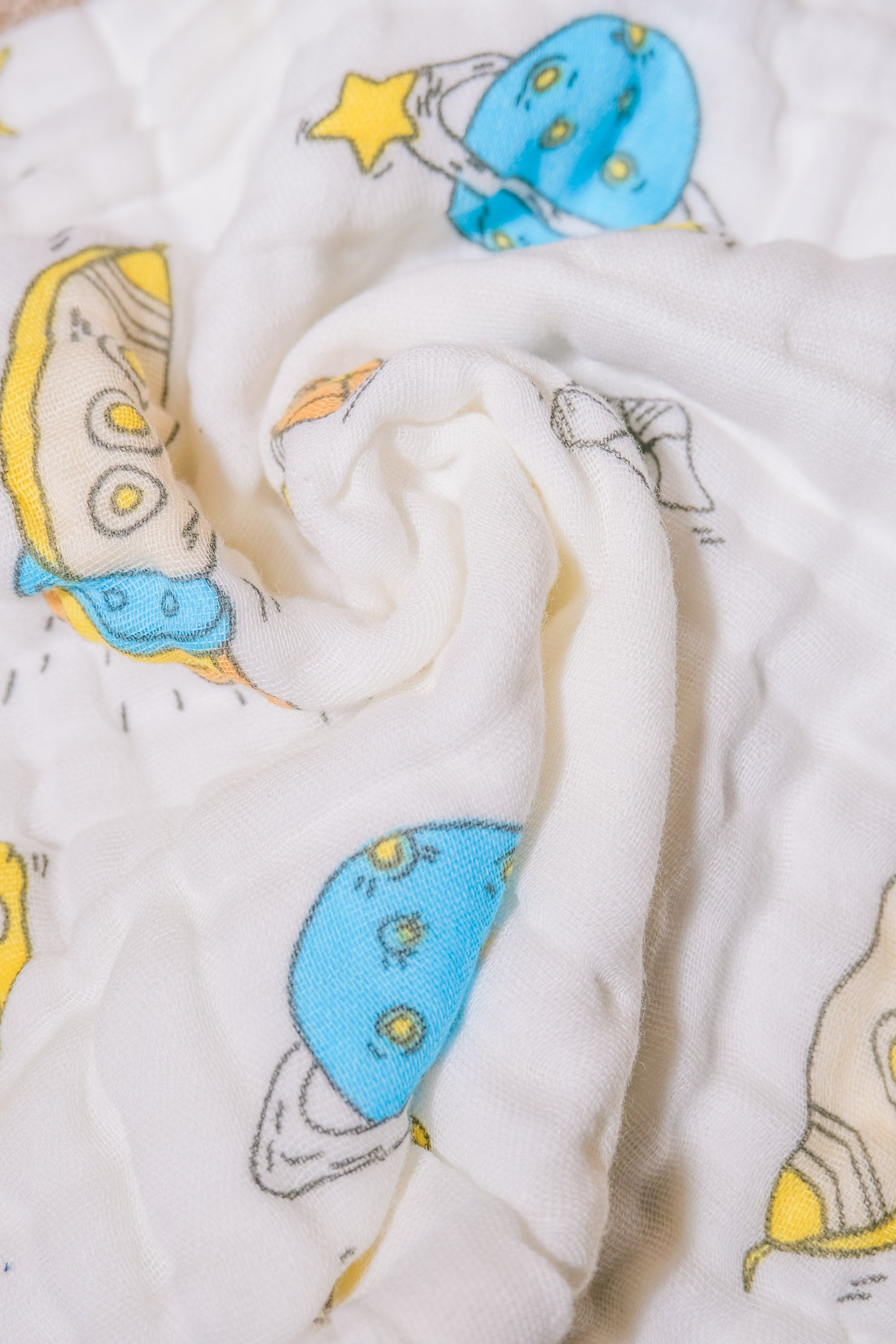 Bliss Nest Muslin Hand Towel Little Astronaut