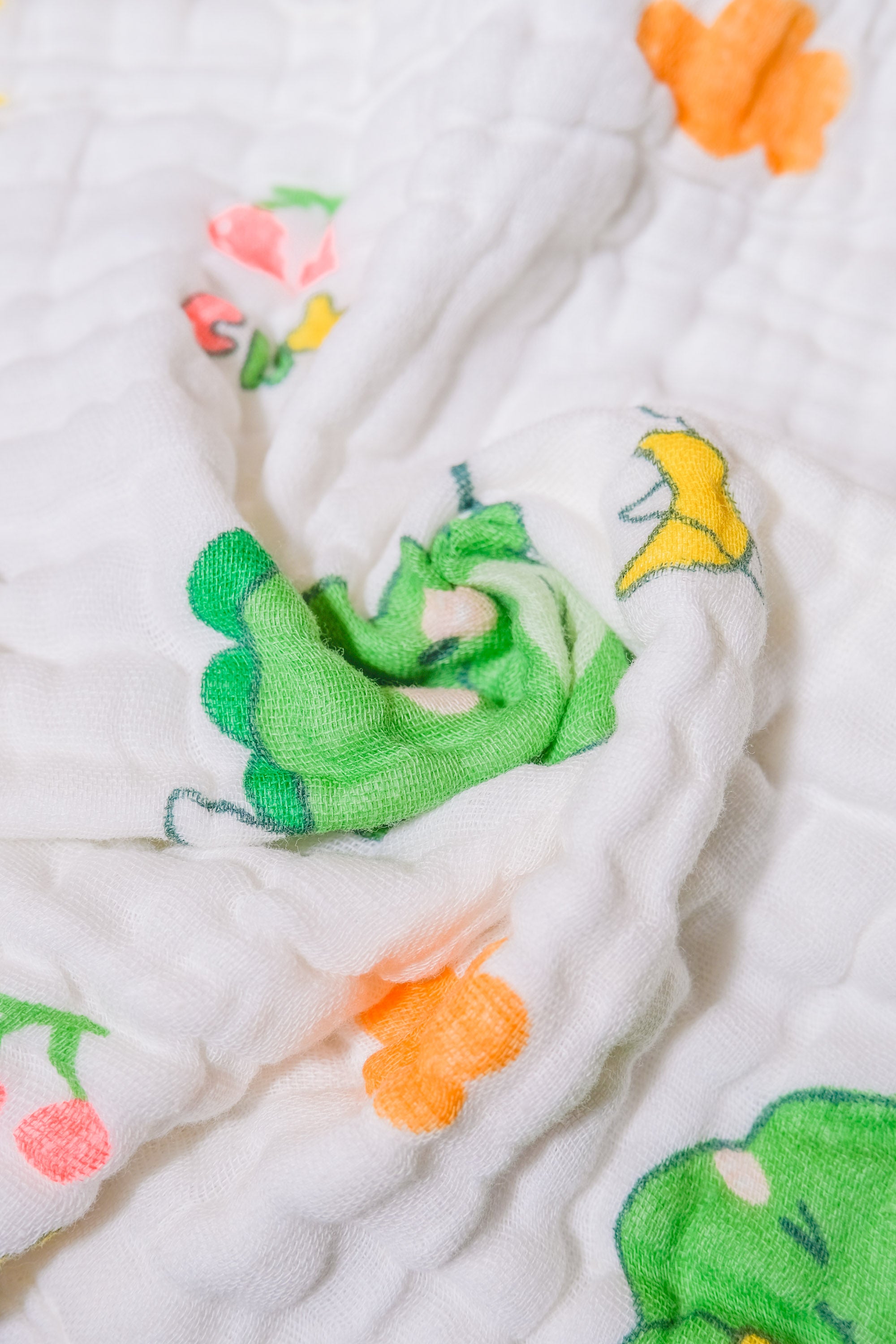 Bliss Nest Muslin Hand Towel Cute Dinosaur