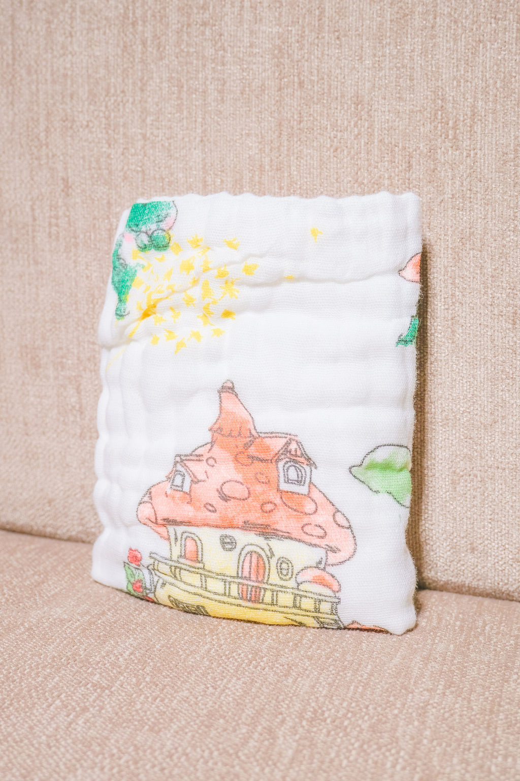 Bliss Nest Muslin Hand Towel Magic Mushroom