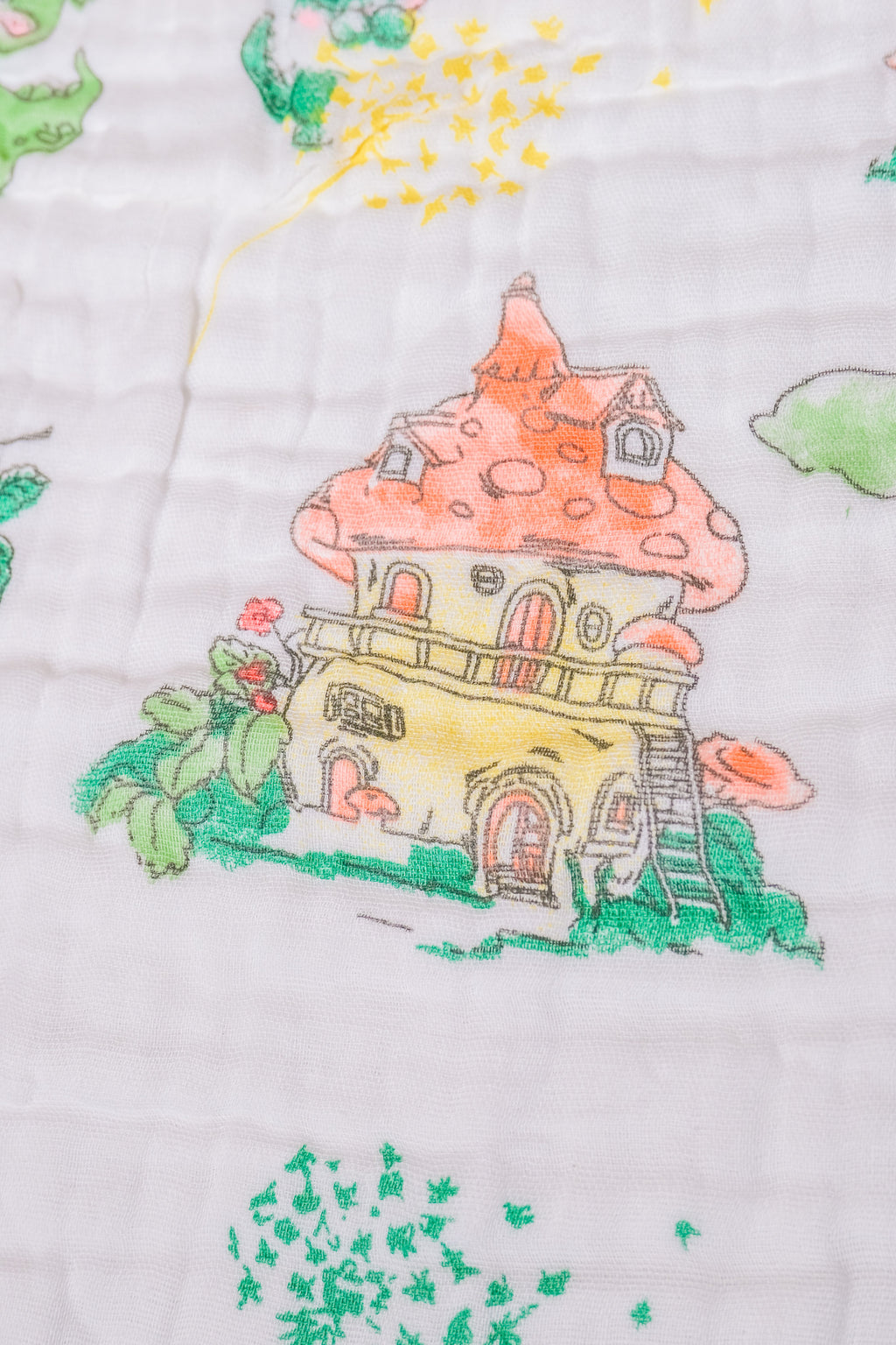 Bliss Nest Muslin Hand Towel Magic Mushroom