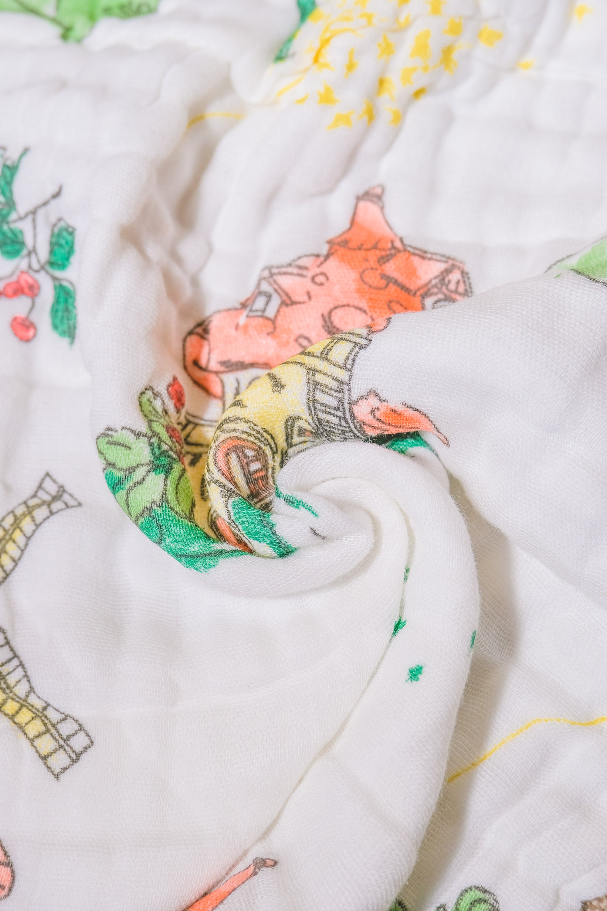 Bliss Nest Muslin Hand Towel Magic Mushroom