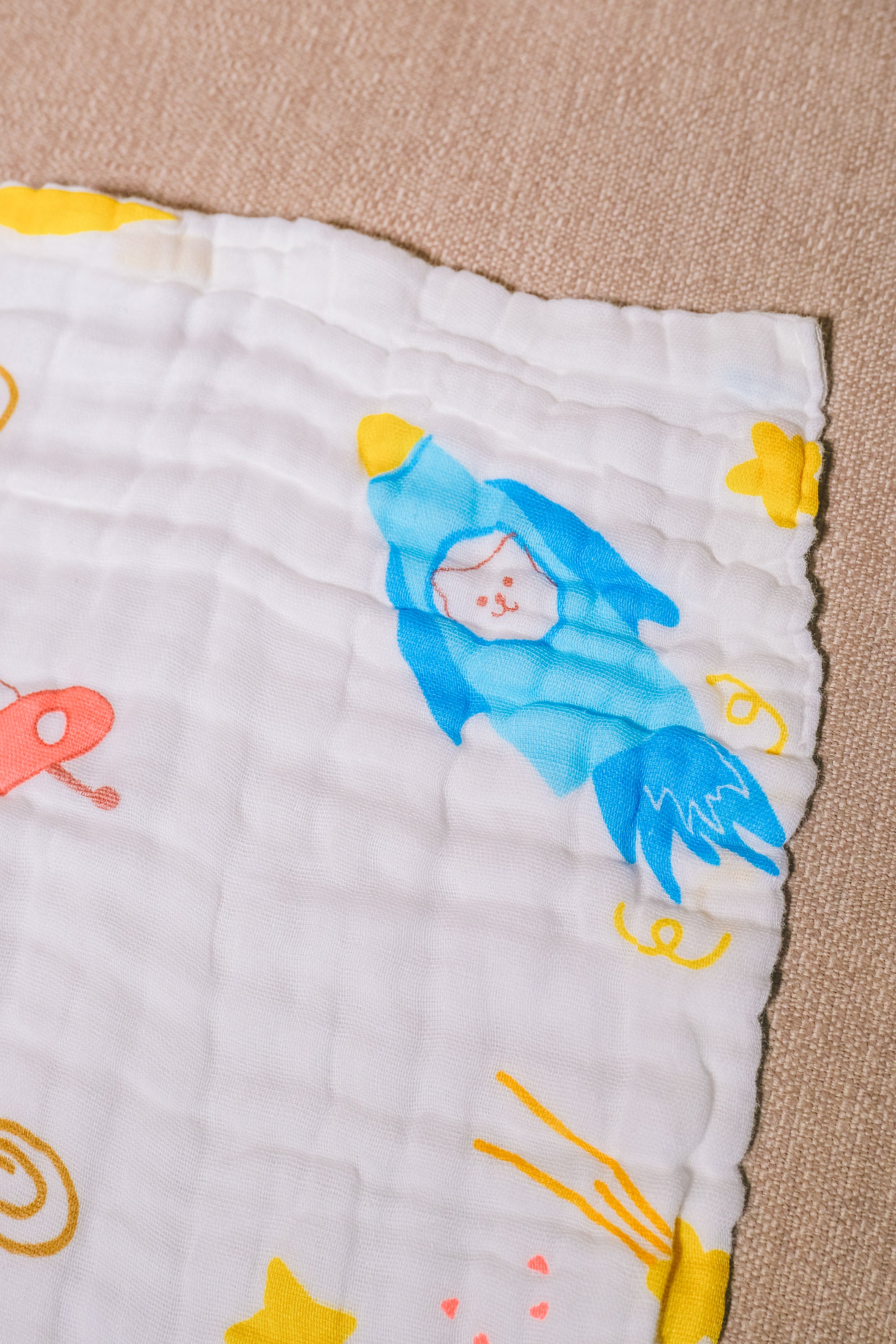 Bliss Nest Muslin Hand Towel Space Trip