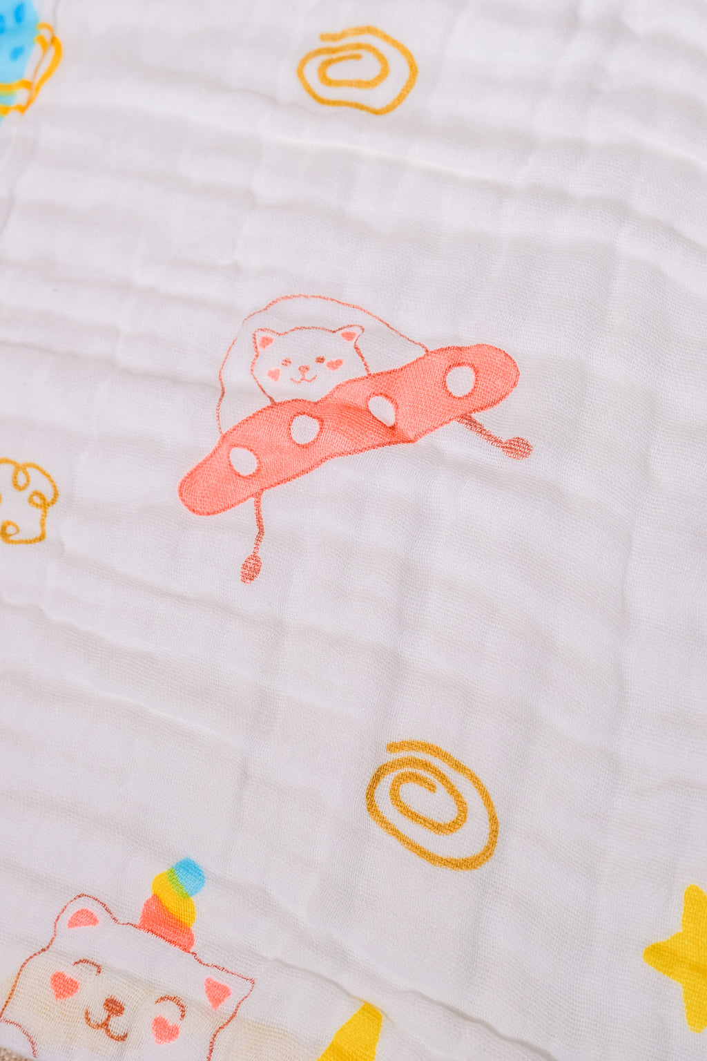 Bliss Nest Muslin Hand Towel Space Trip