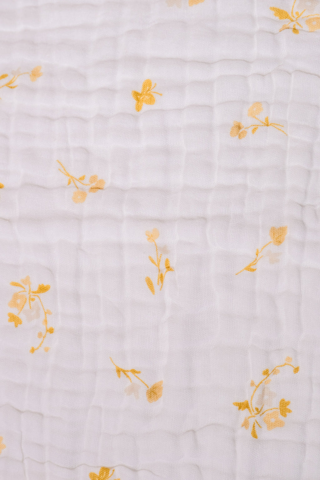 Bliss Nest Muslin Hand Towel Golden Flowers