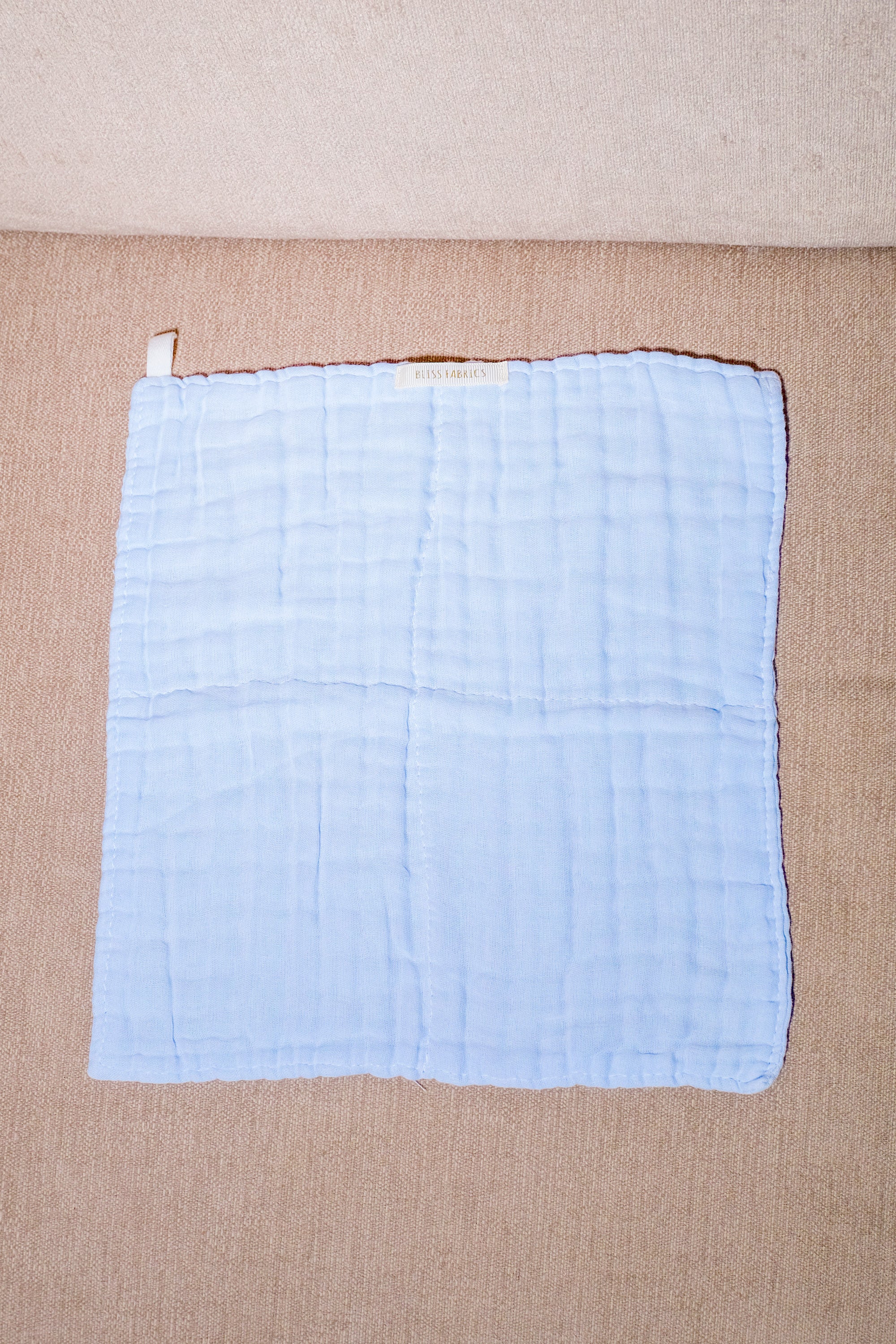 Bliss Tone Muslin Hand Towel Blue