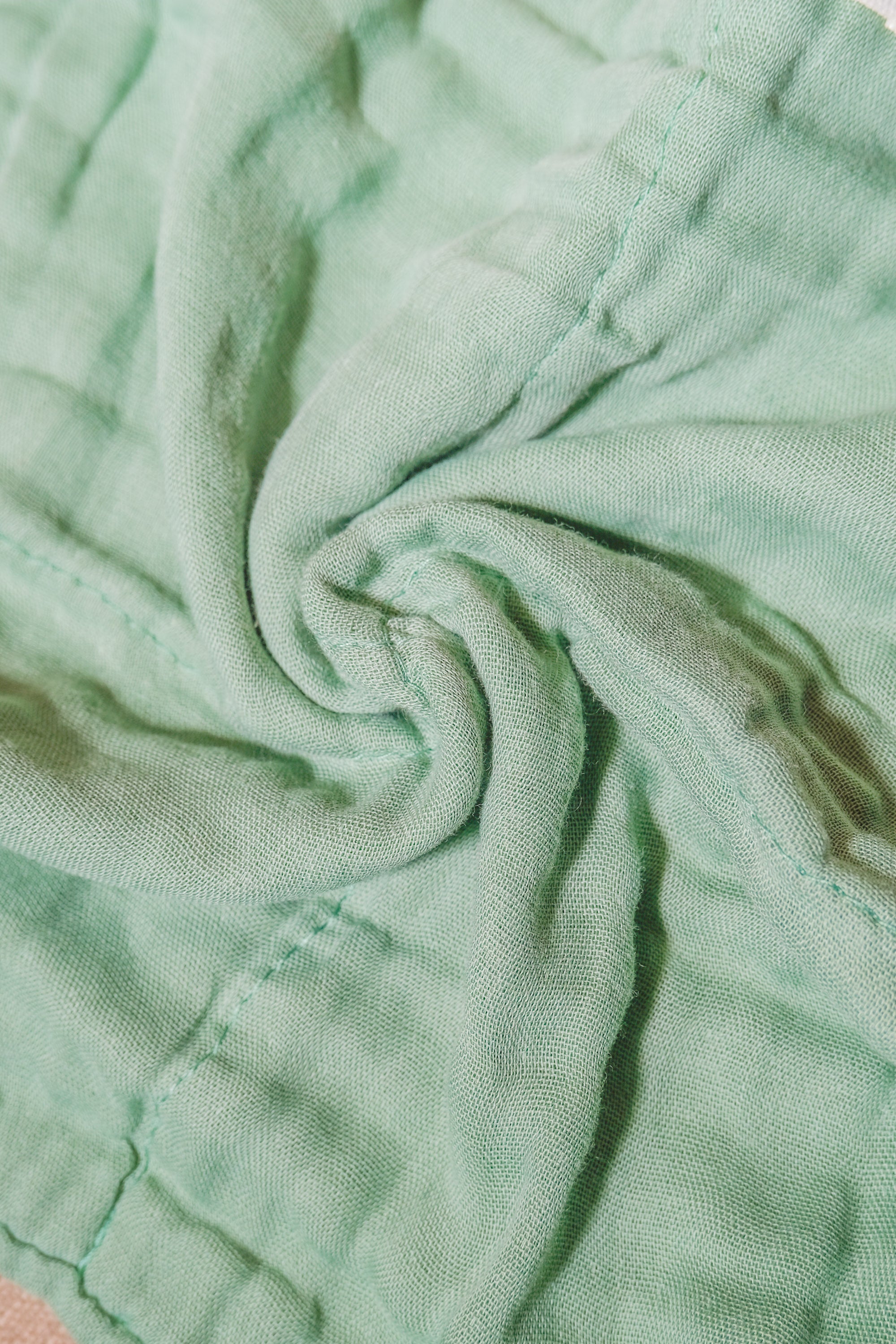 Bliss Tone Muslin Hand Towel Green