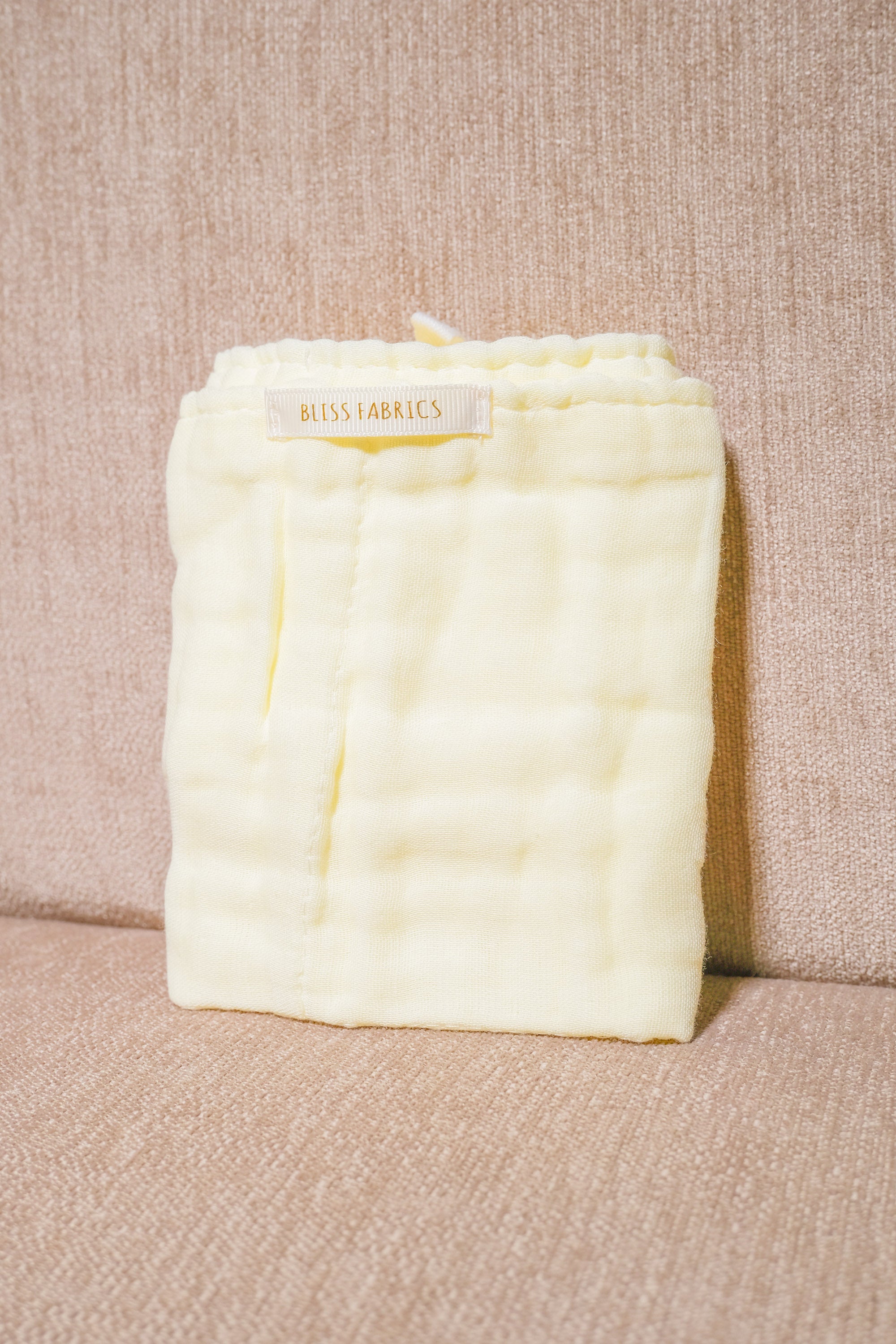 Bliss Tone Muslin Hand Towel Yellow