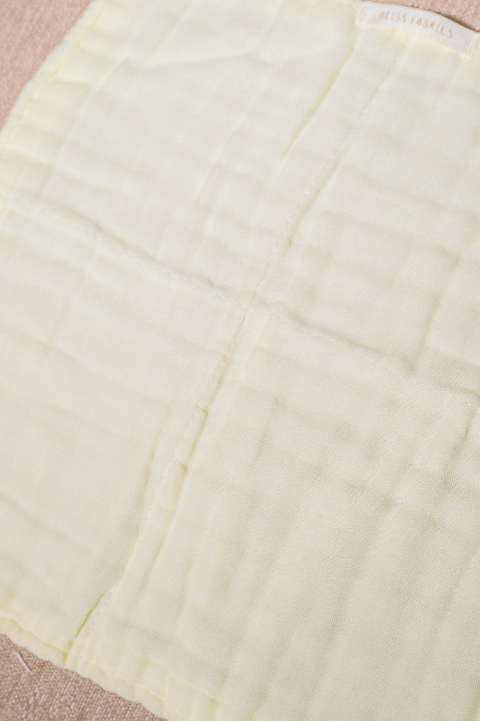 Bliss Tone Muslin Hand Towel Yellow